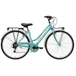 Damesfiets MOVIE 28 inch 6 versnellingen blauwegroen Damesfiets MOVIE 28 inch 6 versnellingen blauwegroen